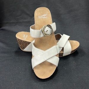 Dansko Taupe Wedge Sandal size 40 (9.5-10)